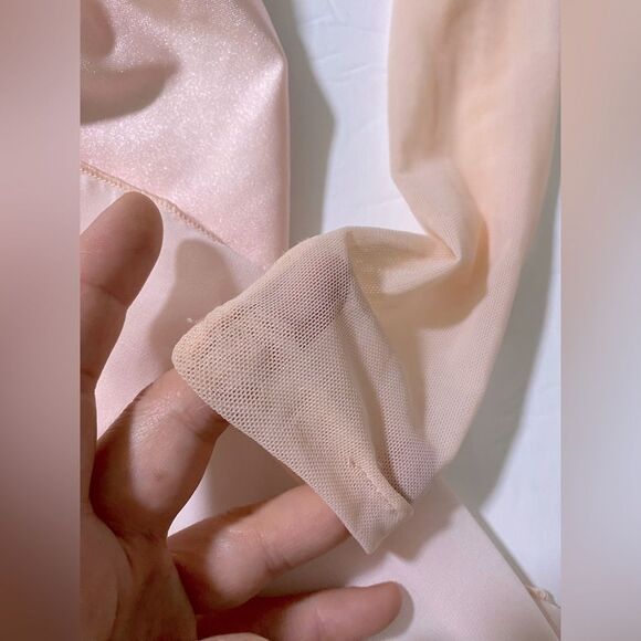 Glamour solo dance costume blush pink rhinestone lyrical XSA-extra small adult - Picture 8 of 14